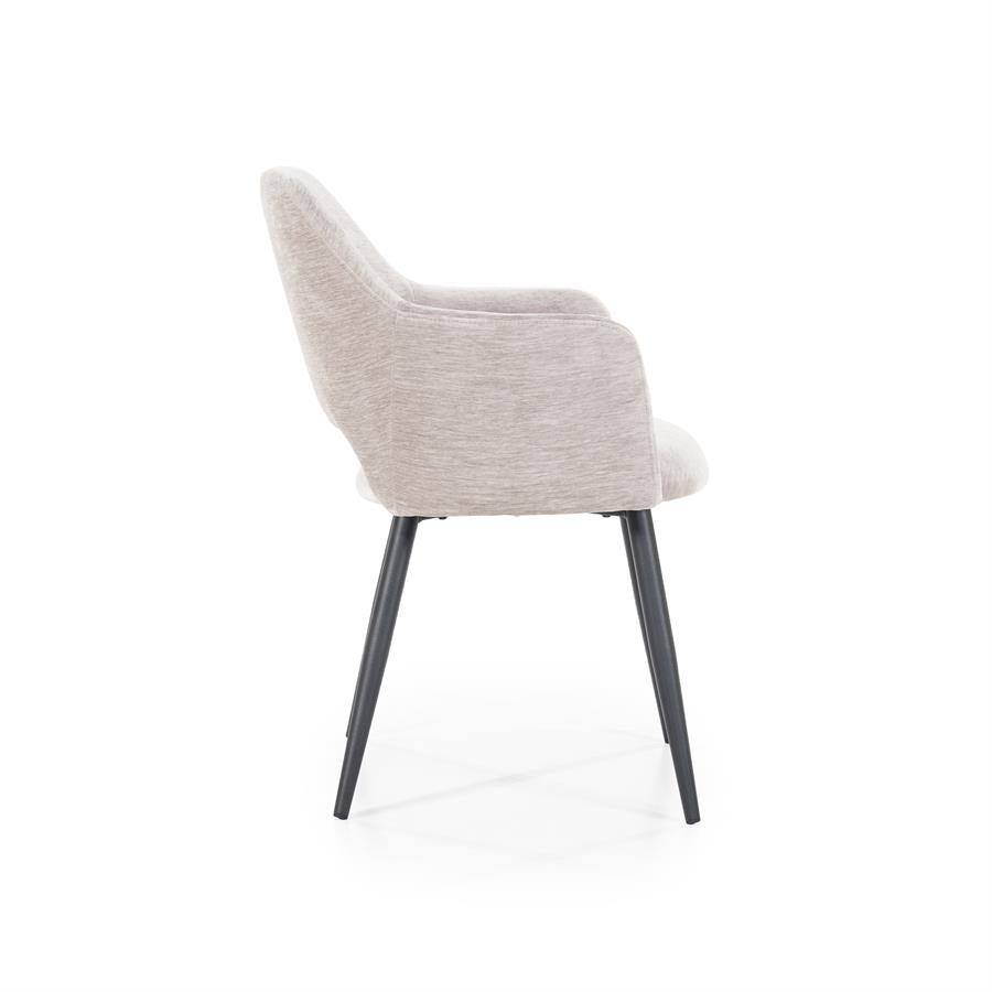 Chair Esmee with armrest -  beige Mellow