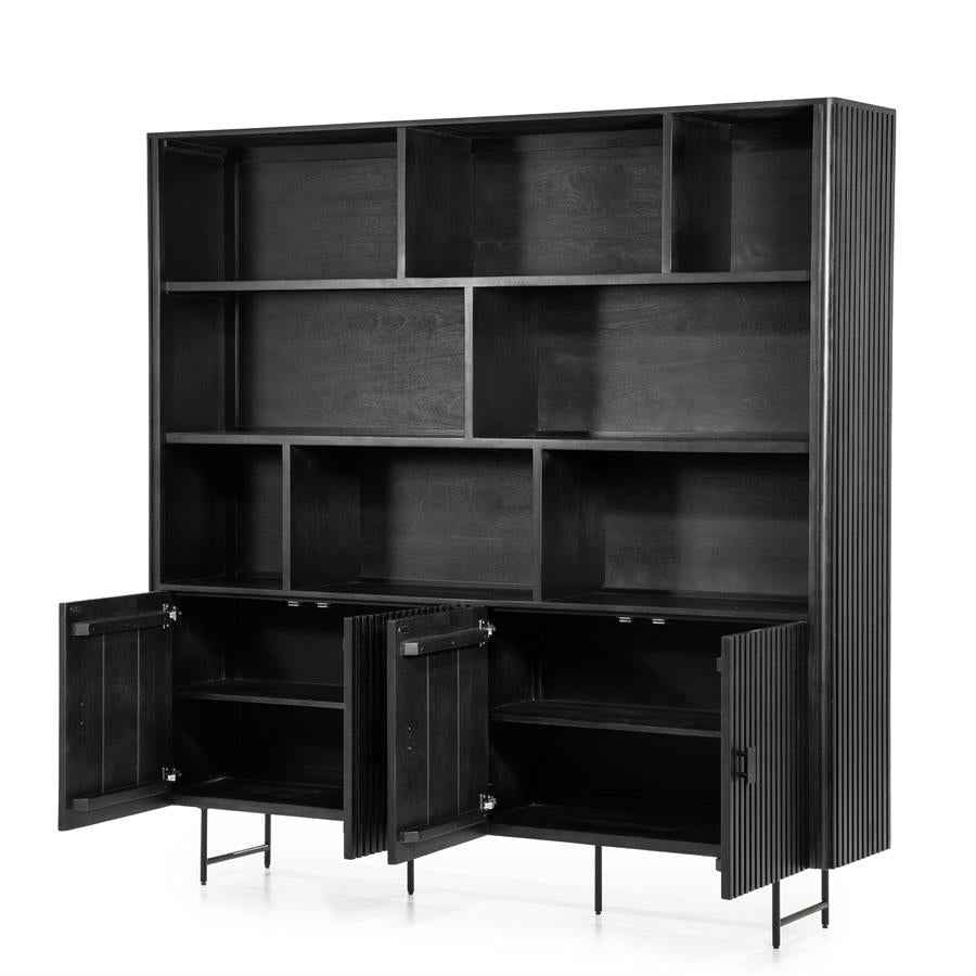 Wall cabinet Remi - black