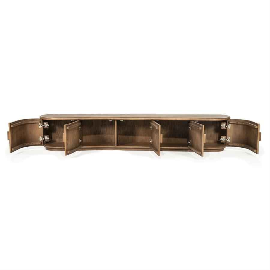 TV cabinet Josh 240 cm - brown