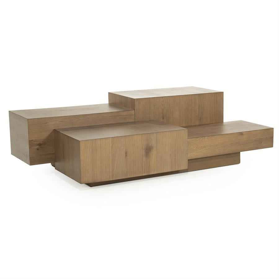 Coffee table Quinten rectangular - brown