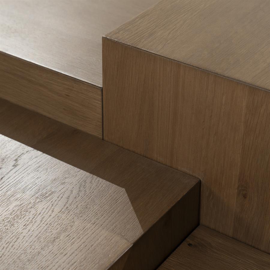 Coffee table Quinten rectangular - brown