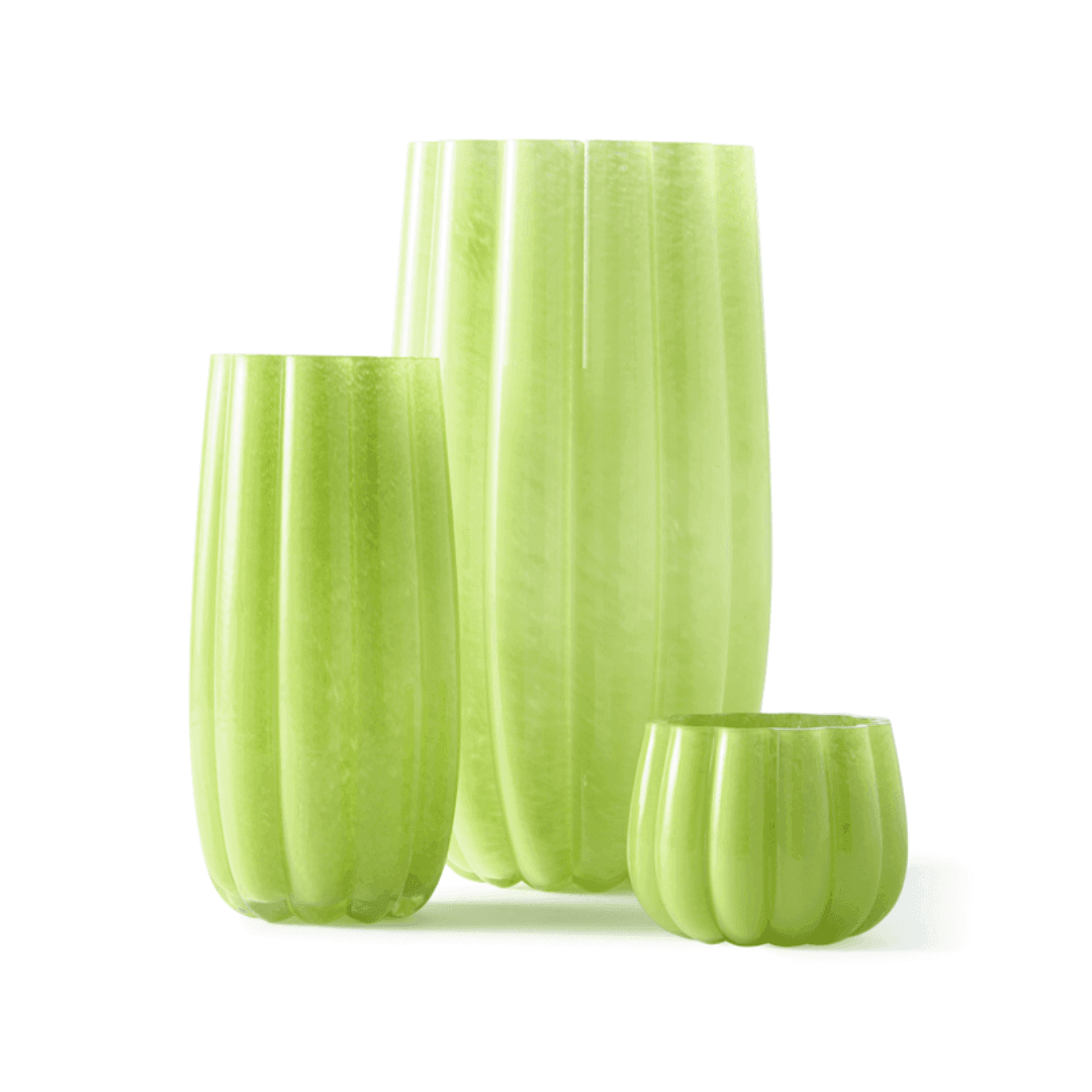 Melon üveg váza 38cm