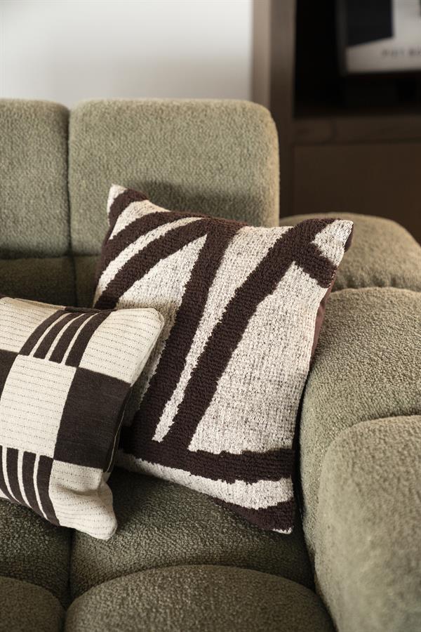 Pillow Majani - dark brown
