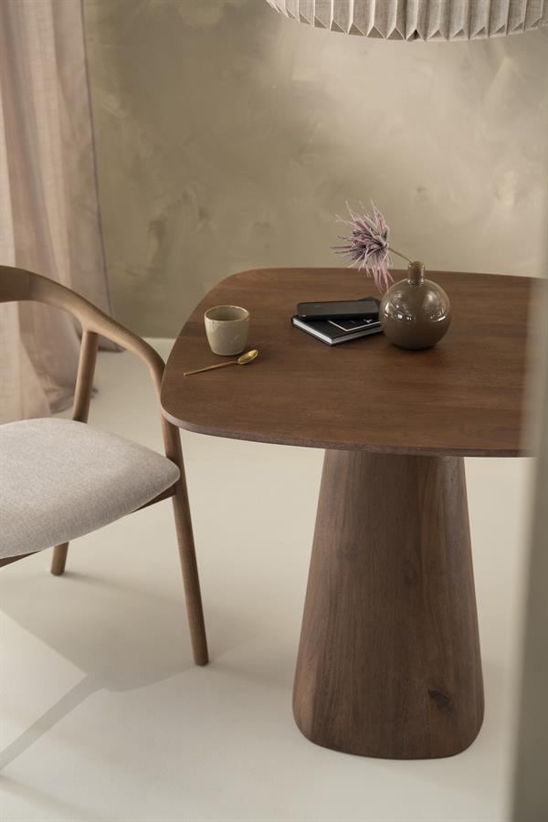 Dining table Aron 80x80 - light brown