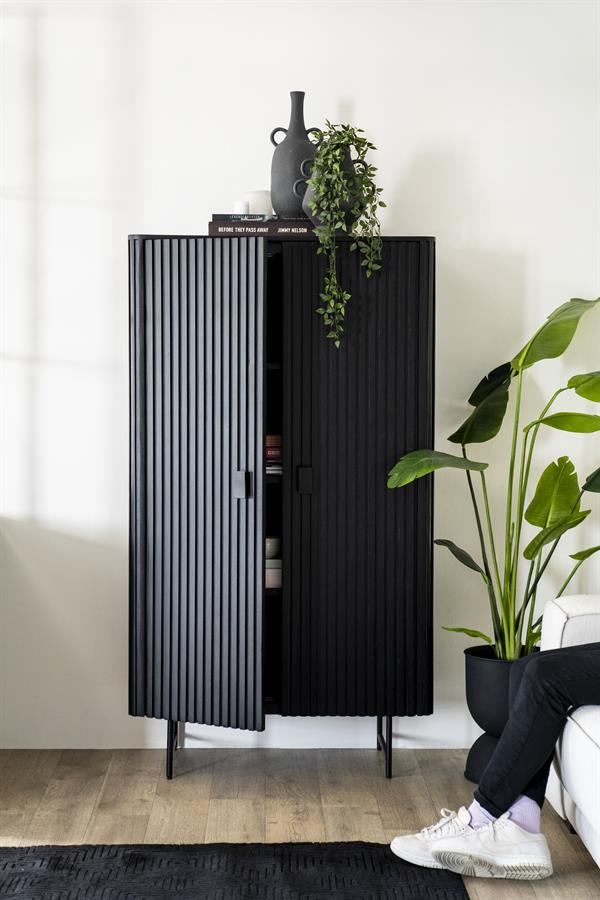Cabinet Remi 2drs - black