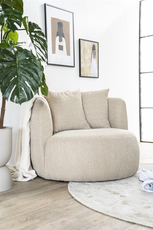 Lounge chair Louis - beige Spark