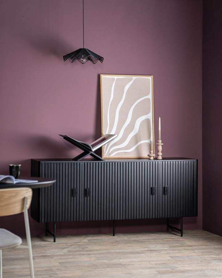 Sideboard Remi 4drs - black