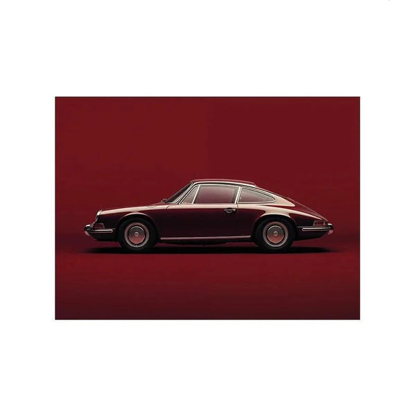Vintage Porsche Red dizájn vászonkép