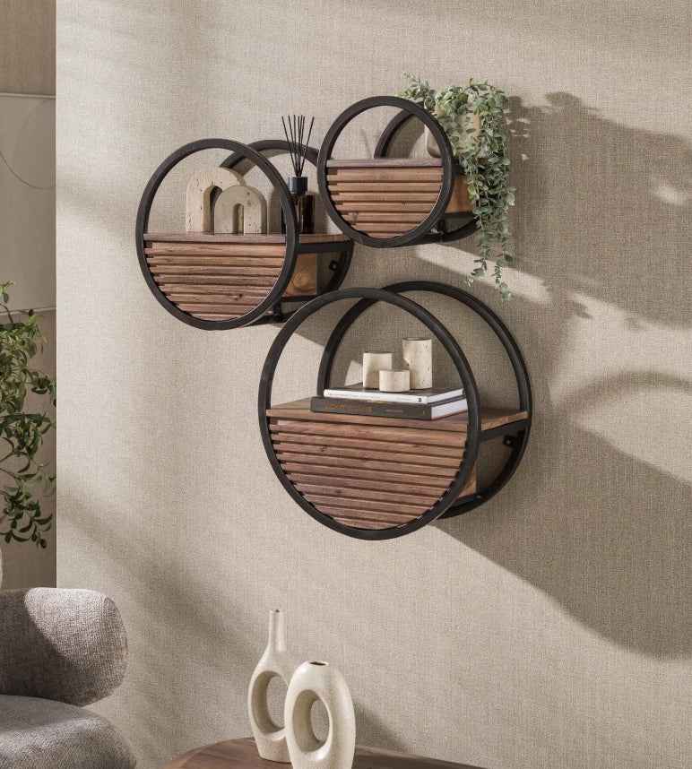 Circular fali polc