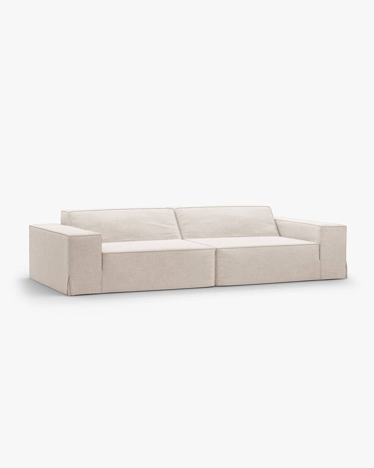 Jodie 4-Seater Sofa with Removable Linen-Look Cover