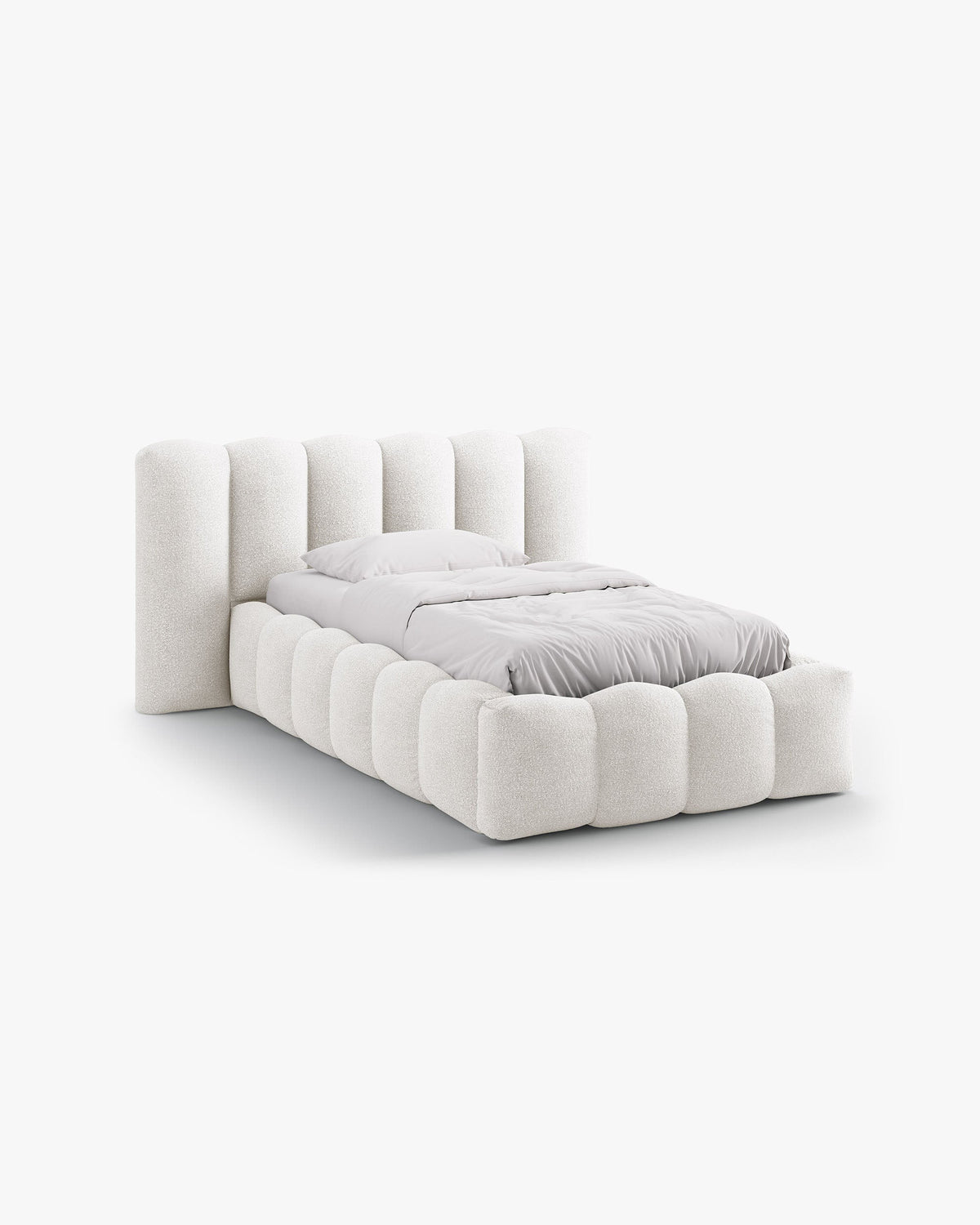 Lupine storage bed with headboard