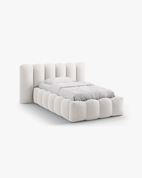 Lupine storage bed with headboard