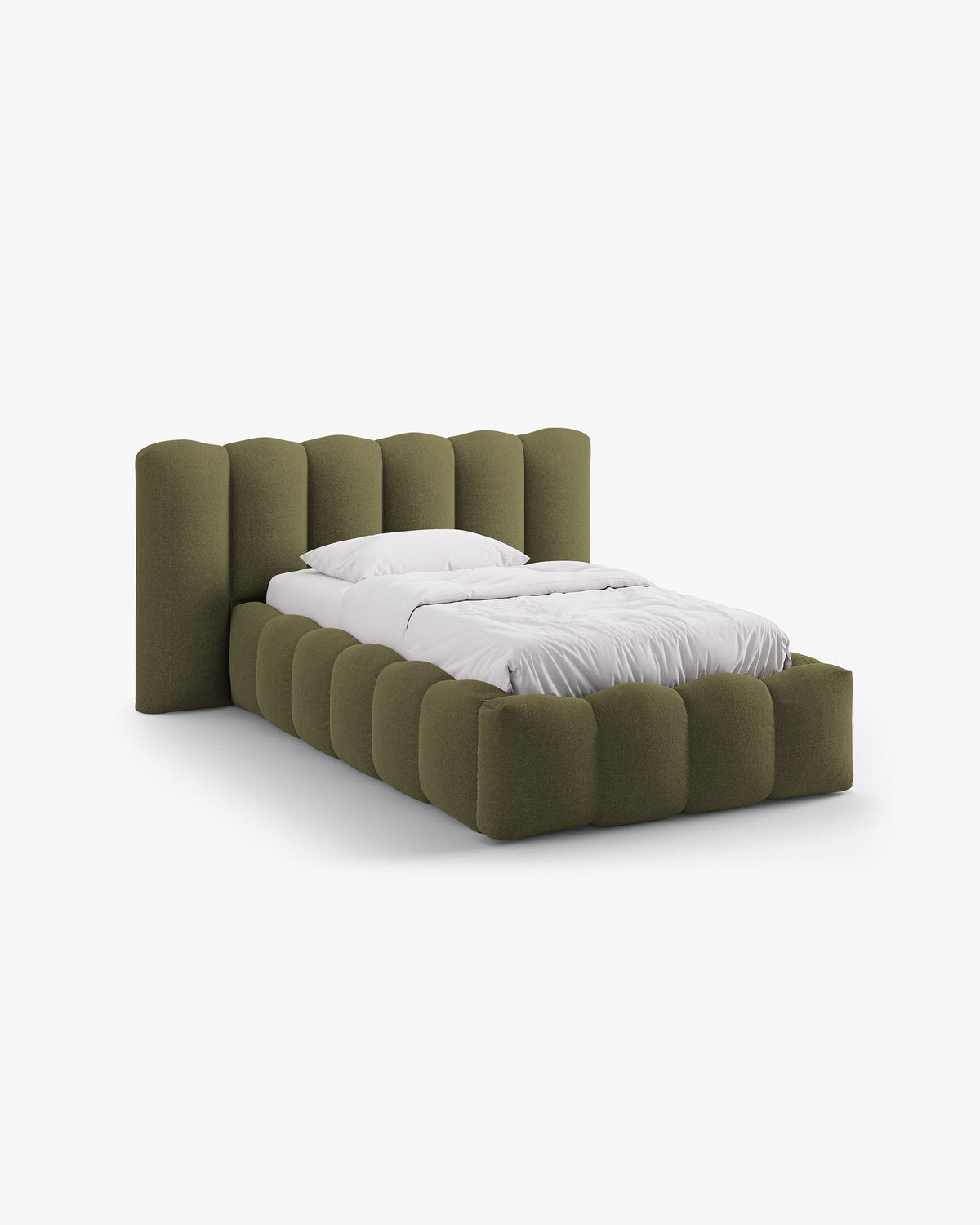 Lupine storage bed with headboard