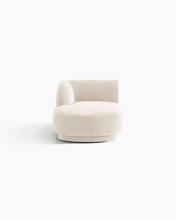 Miley chenille chaise longue kanapé 2 személyes