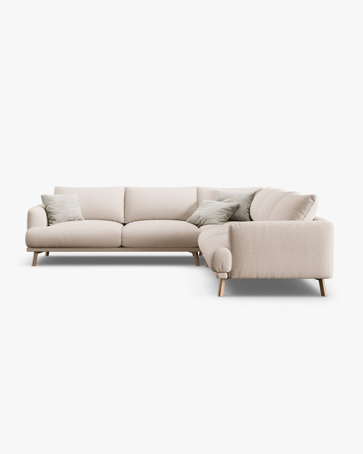 Naomi symmetrical corner sofa 5 seats