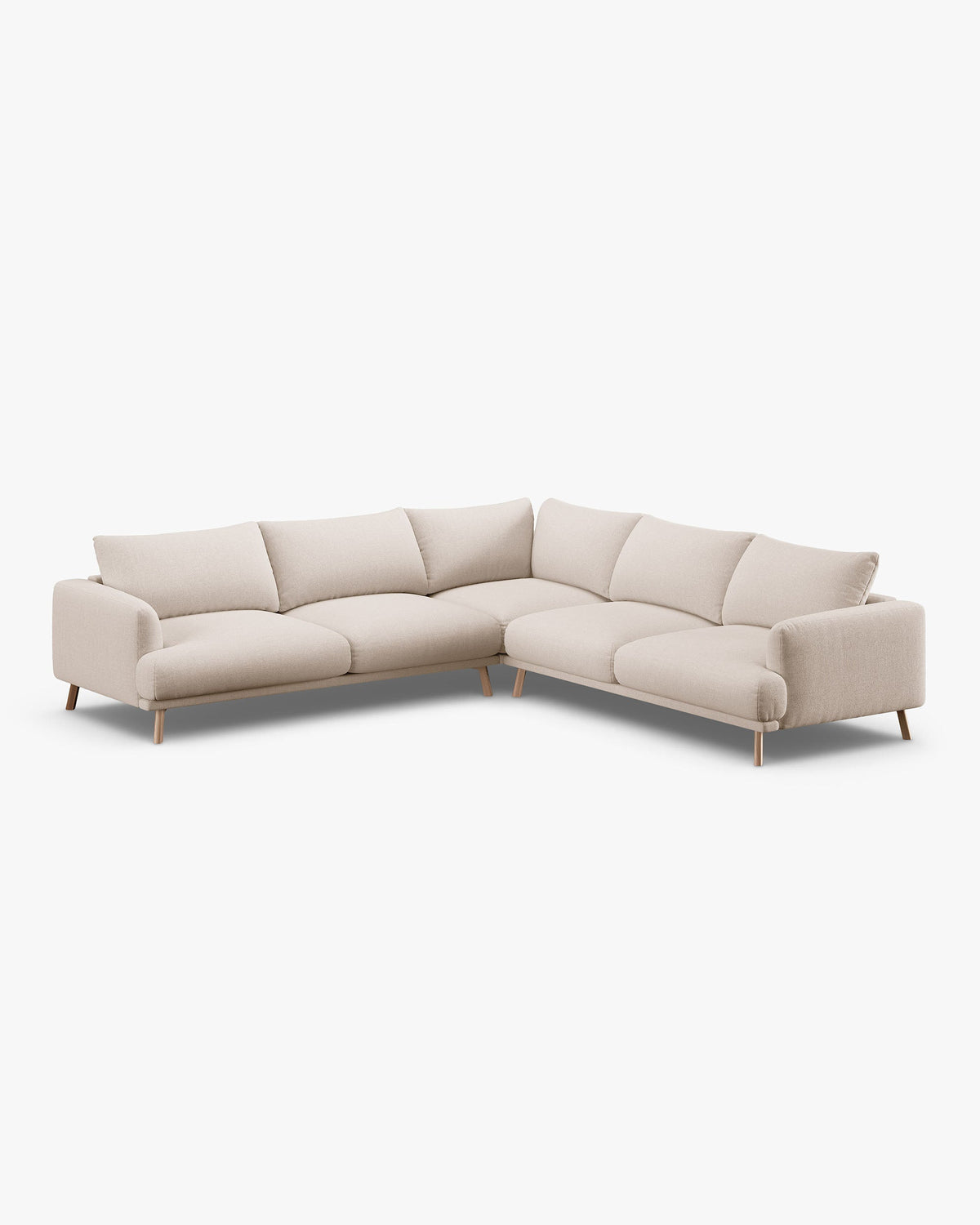 Naomi symmetrical corner sofa 5 seats