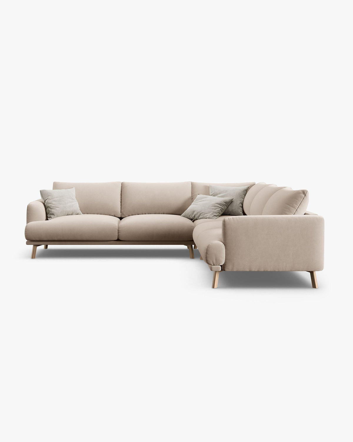 Naomi symmetrical corner sofa 5 seats