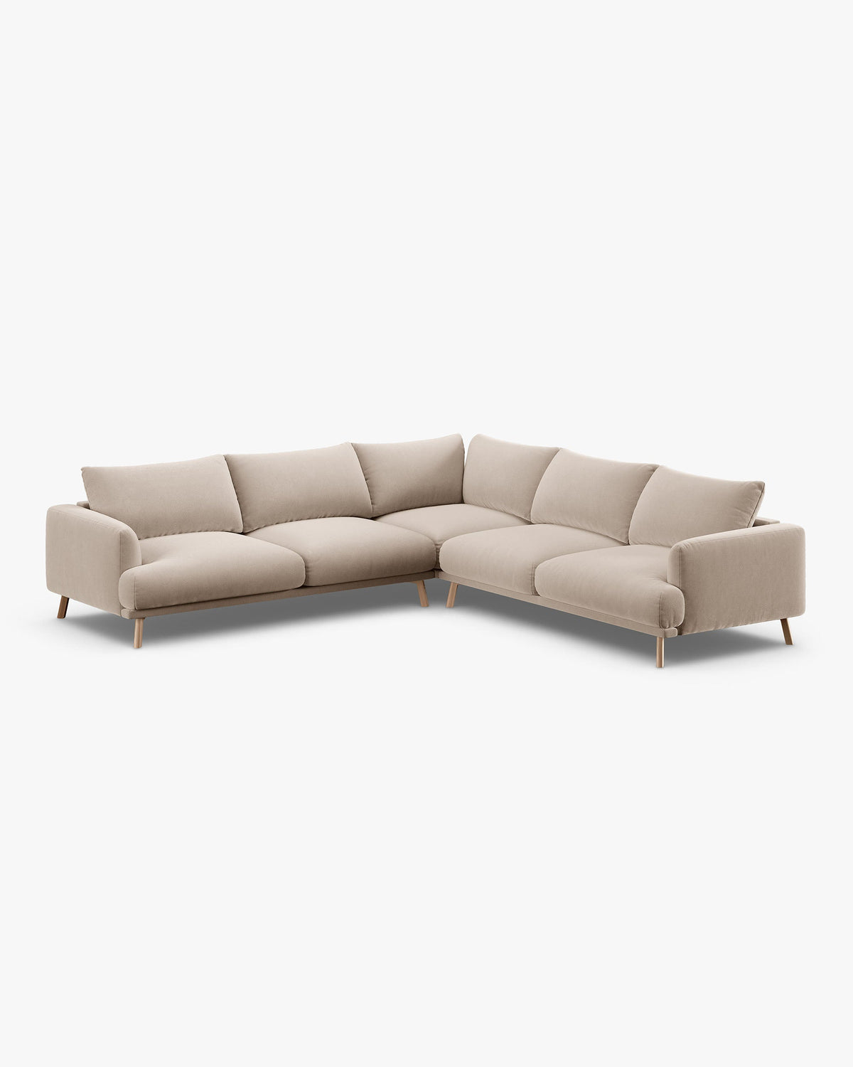 Naomi symmetrical corner sofa 5 seats