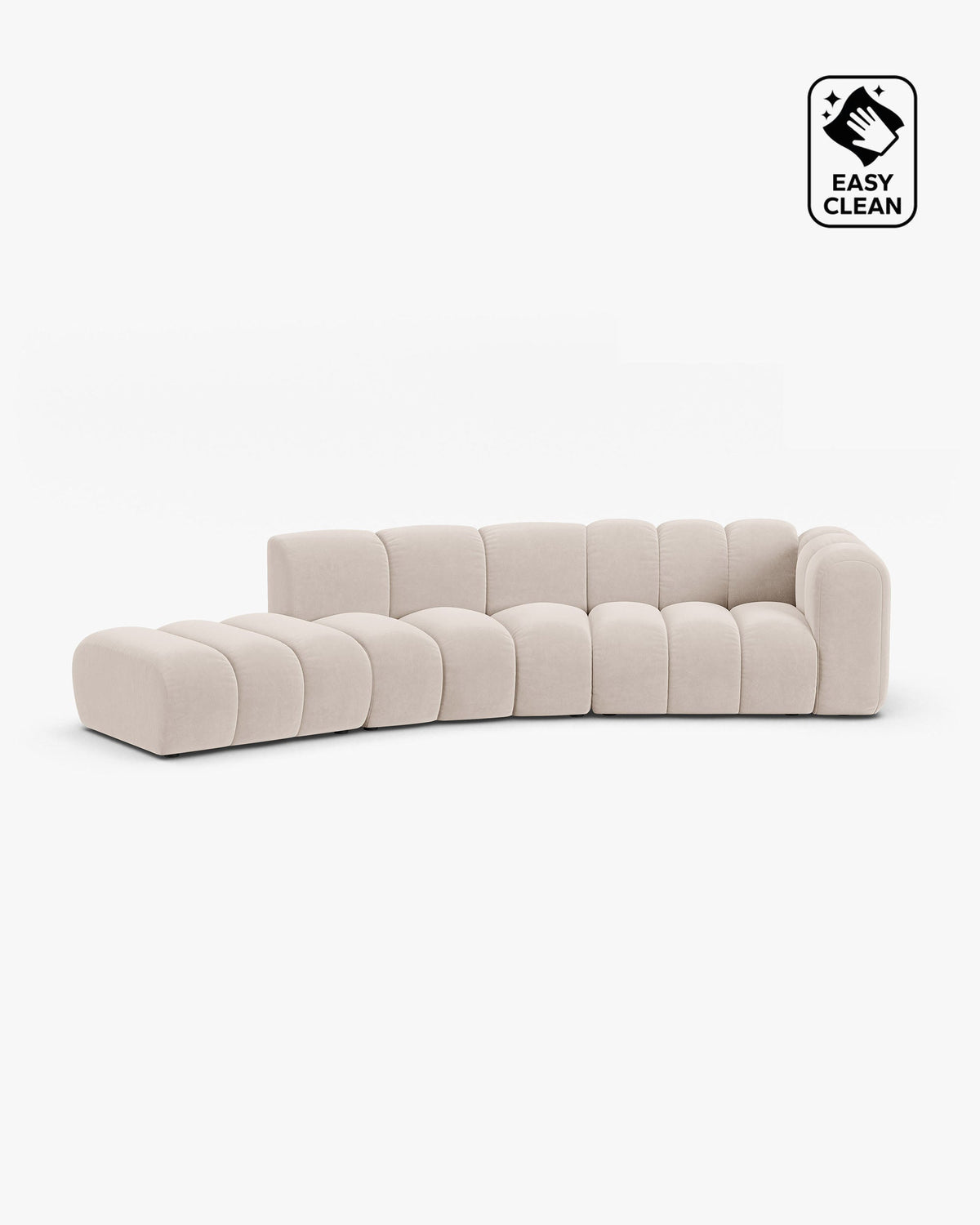 Lupine open rounded sofa 5 seats