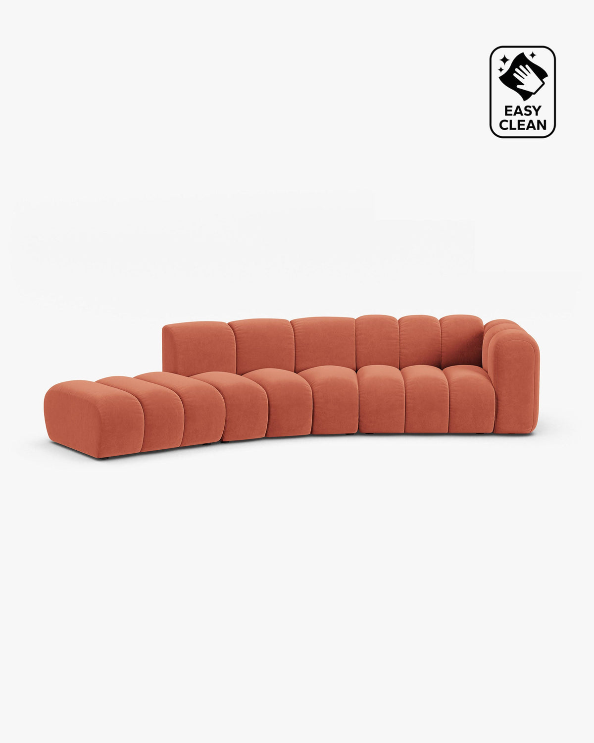 Lupine open rounded sofa 5 seats