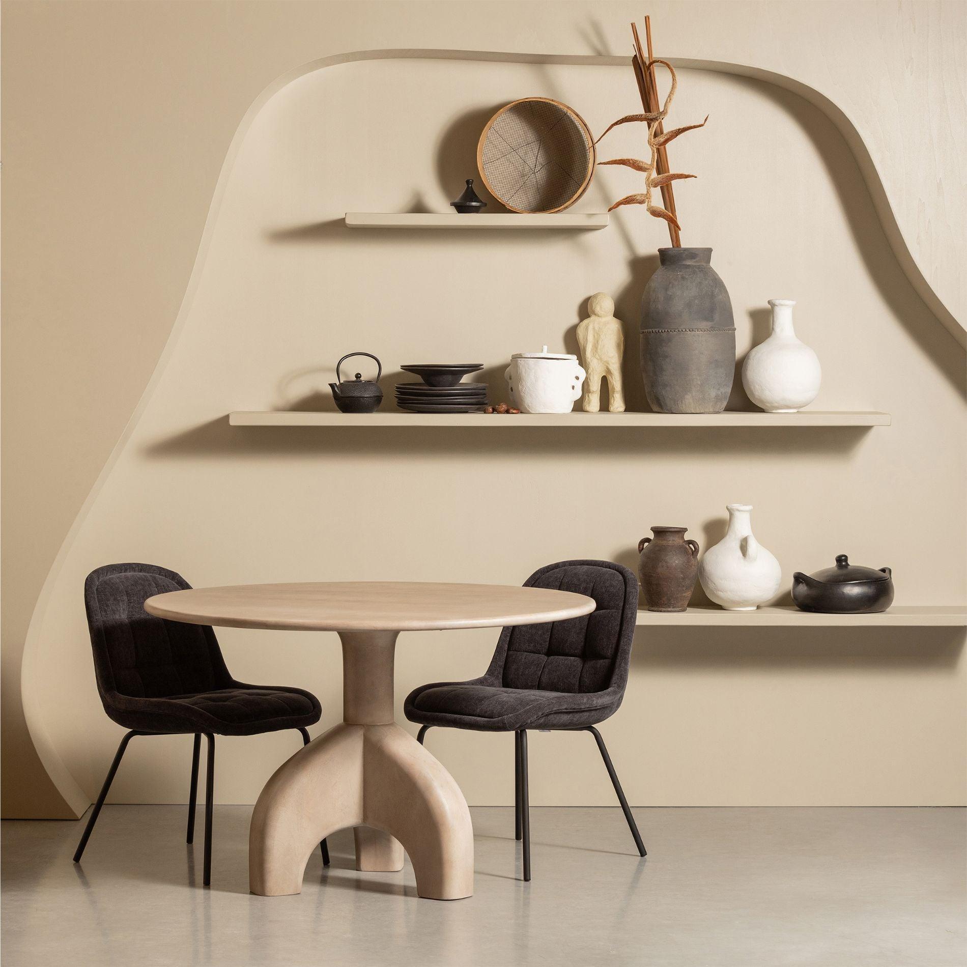 Smooth fa étkezőasztal Ø120-3