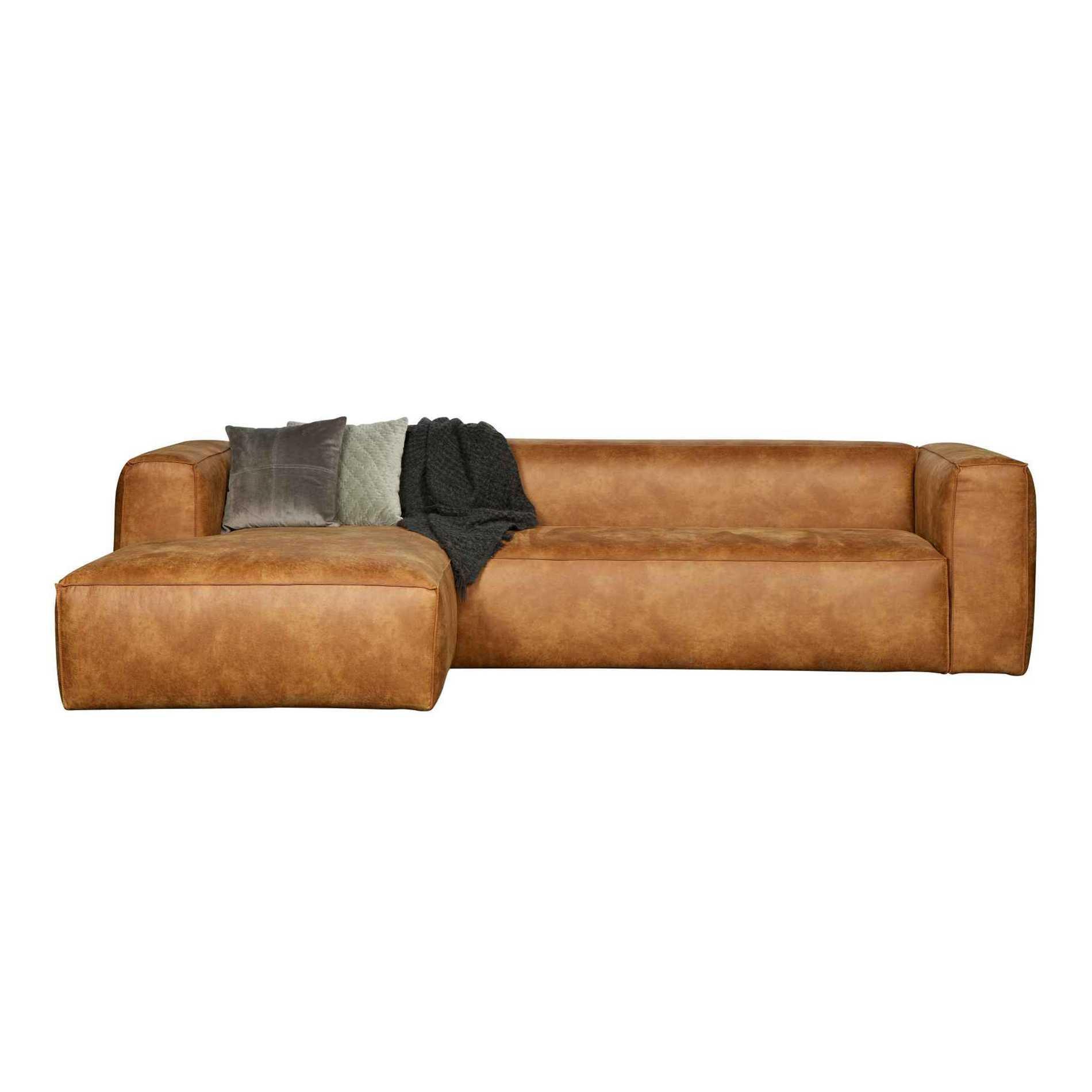 Bean textilbőr kanapé bal ottomános-1