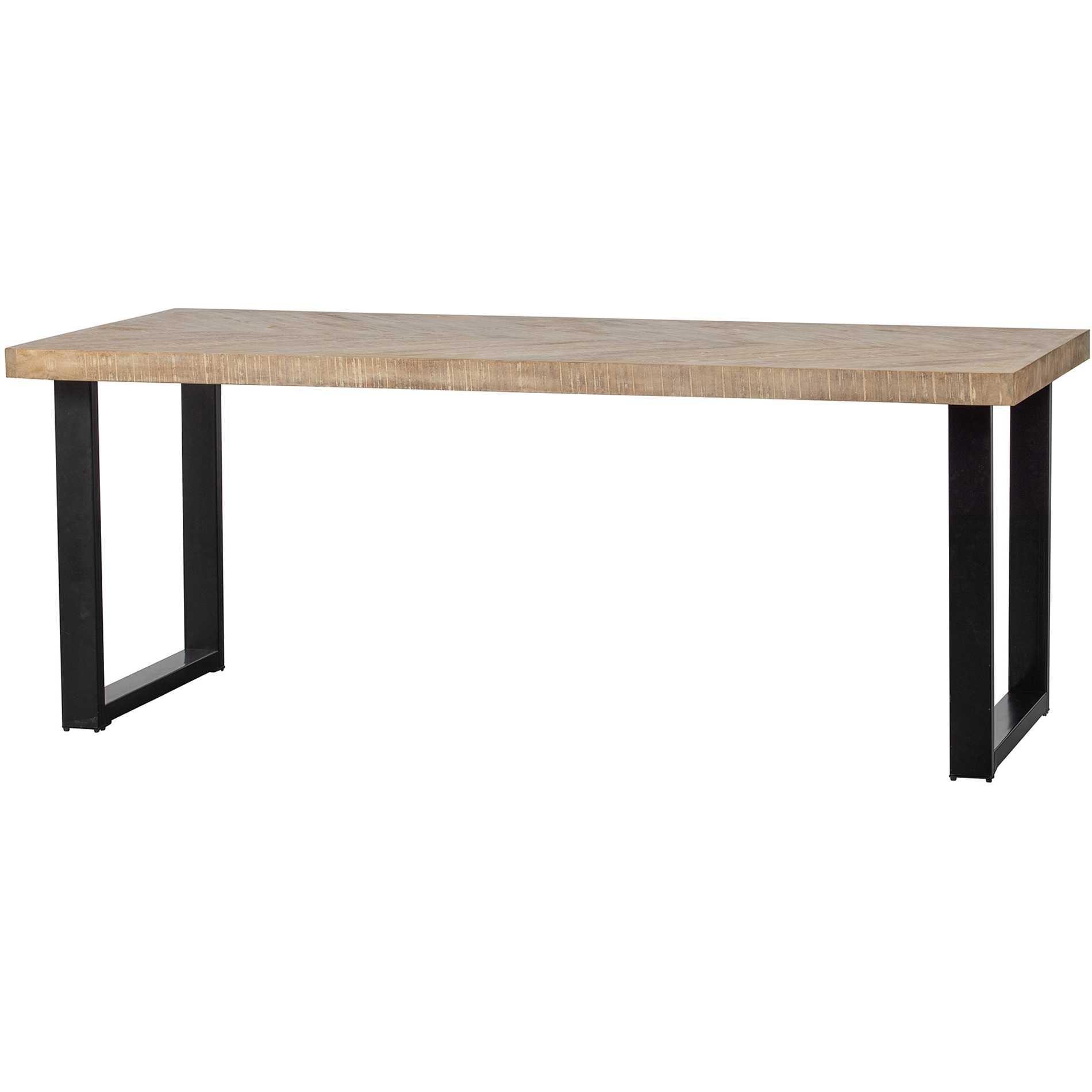 Tablo fa étkezőasztal U lábbal 200x90-3
