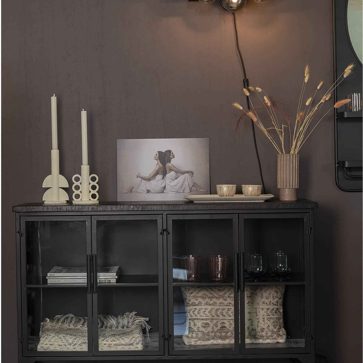 Ferre 4 ajtós fa kabinet 120x75