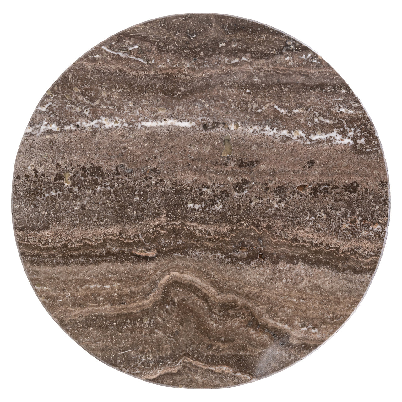 Eldora lerakóasztal – Bronz felület, 30 cm átmérő