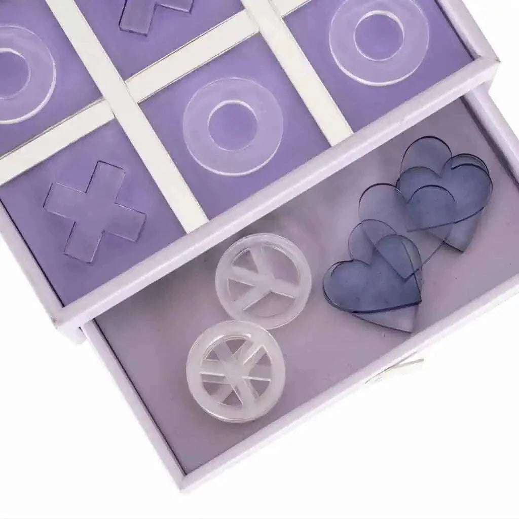 Jay Tic Tac Toe üveg dekoráció